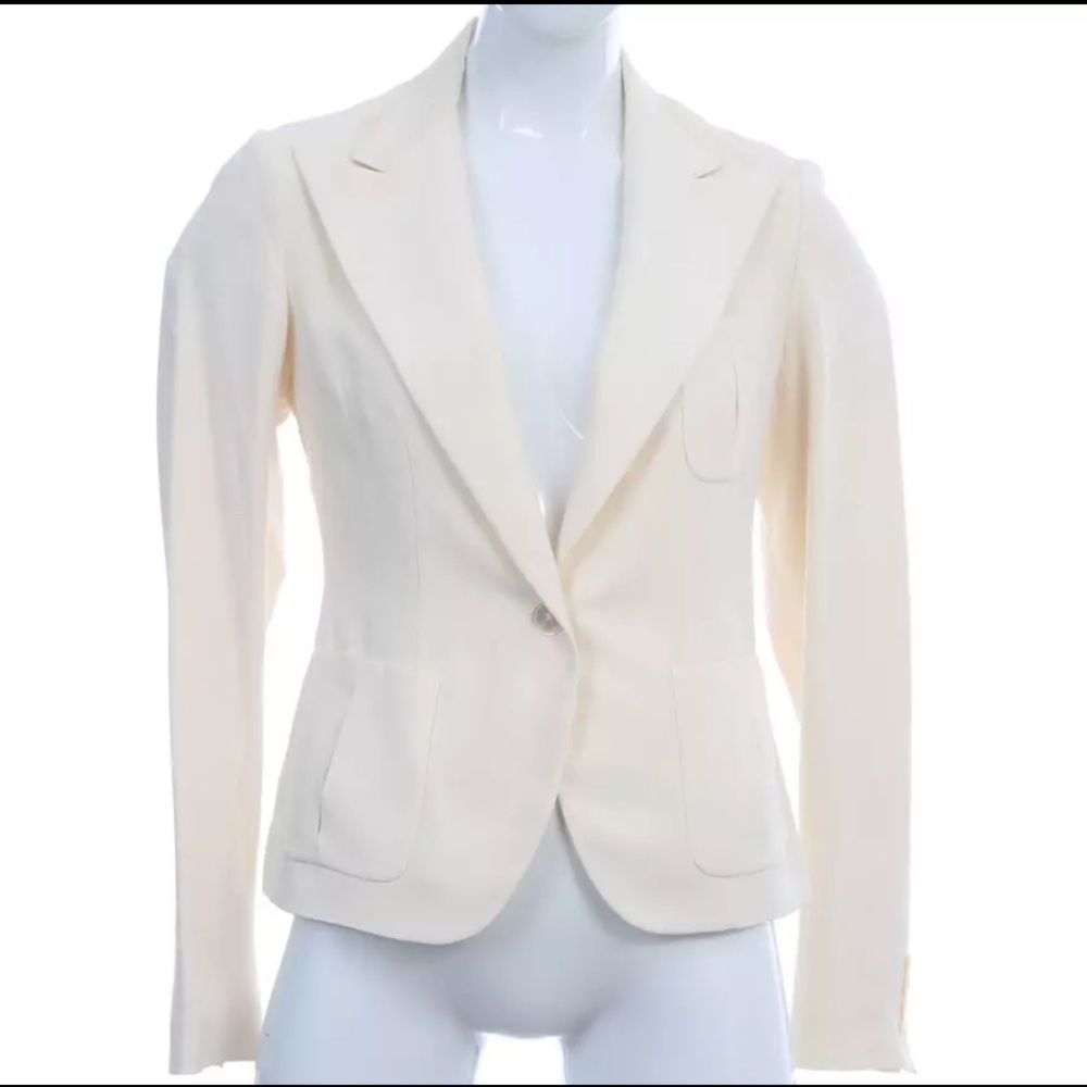 Vintage Ralph Lauren Collection Silk Jacket Purple Label Blazer Size 8 $2000